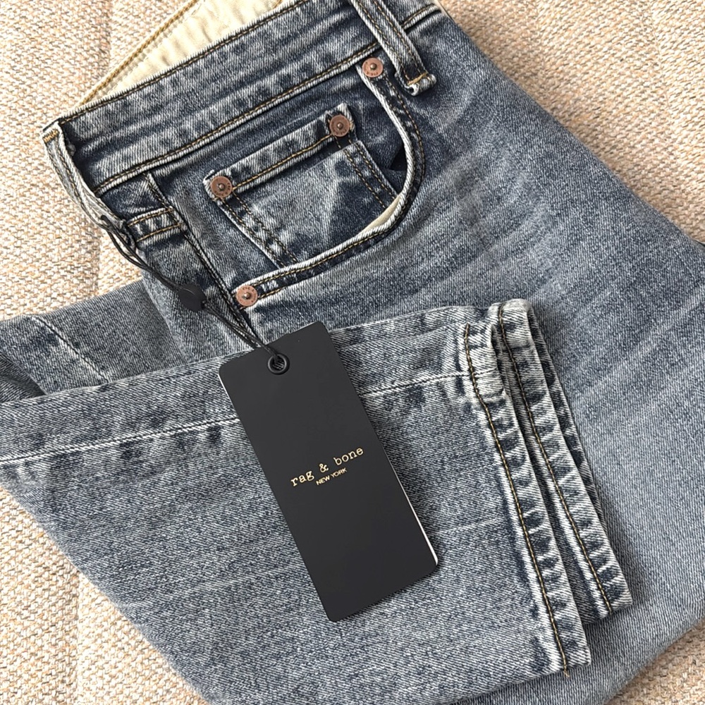 BNWT Rag & Bone Mid-rise boyfriend jeans denim 24